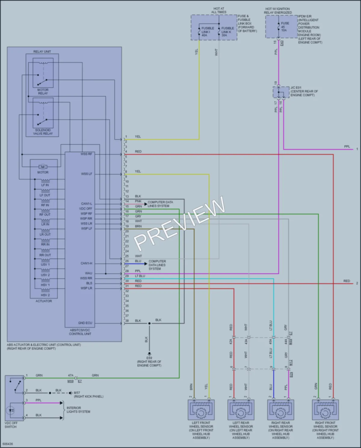 2018 Nissan NV200 Anti Lock Brakes wiring diagram preview
