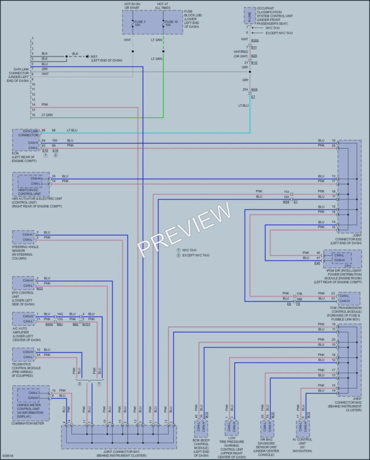 2018 Nissan NV200 Computer Data Lines wiring diagram preview