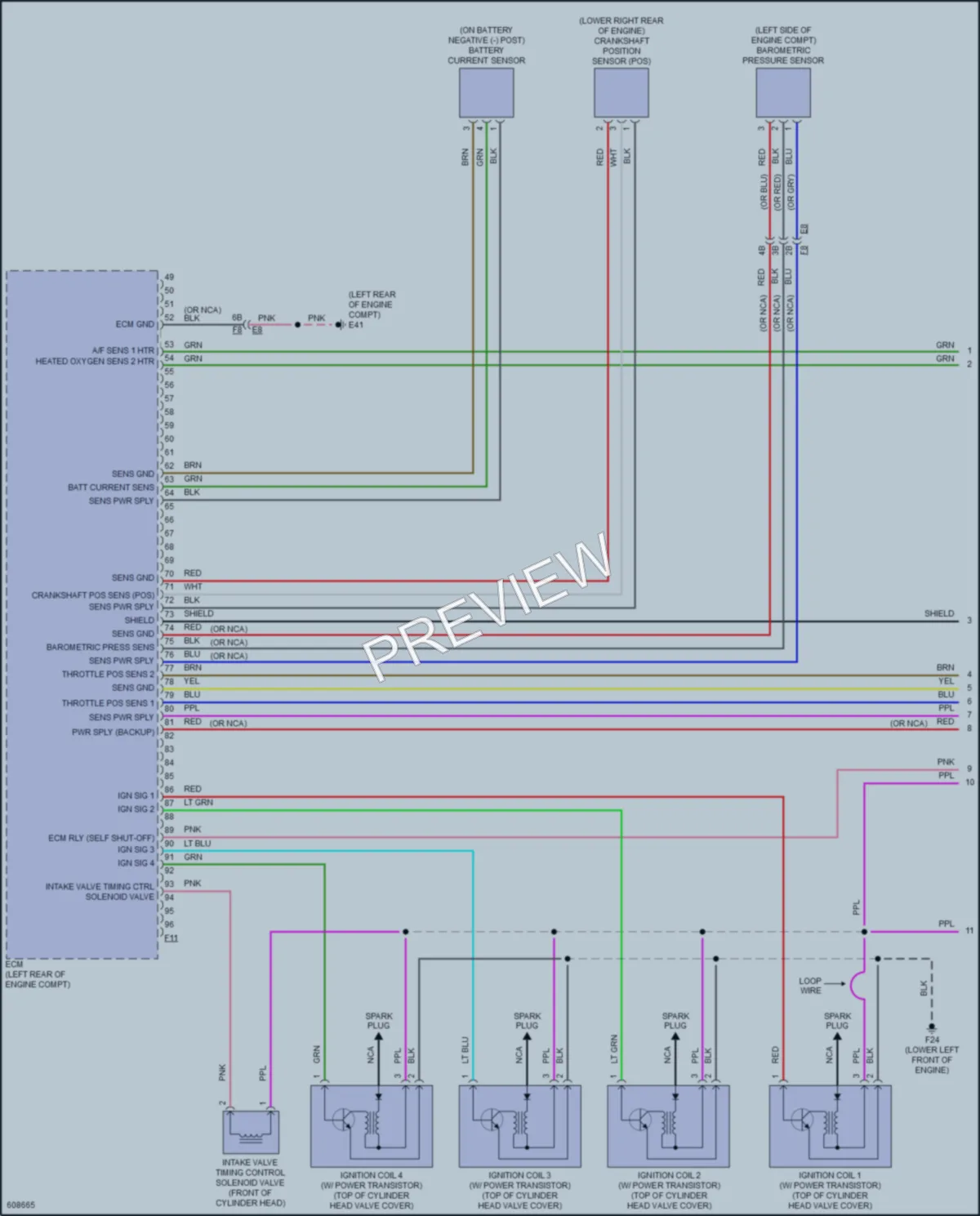 2018 Nissan NV200 Engine Performance wiring diagram preview