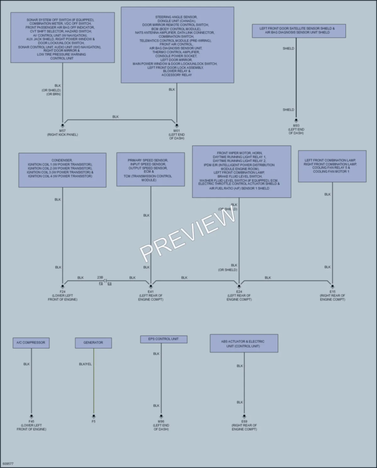 2018 Nissan NV200 Ground Distribution wiring diagram preview