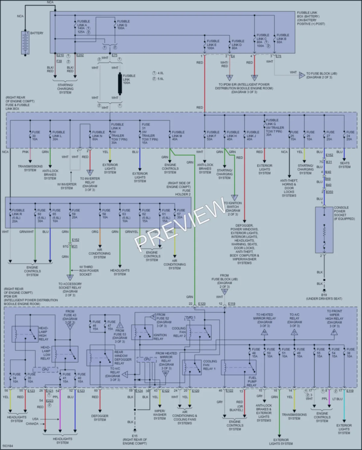 2018 Nissan NV2500HD Power Distribution wiring diagram preview