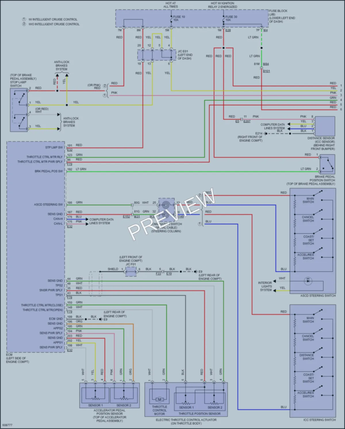 2018 Nissan Pathfinder Cruise Control wiring diagram preview
