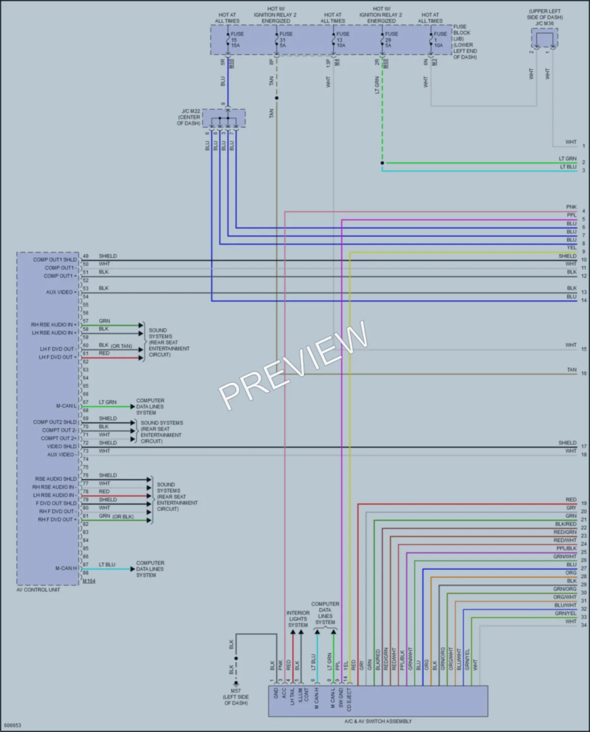 2018 Nissan Pathfinder Radio wiring diagram preview