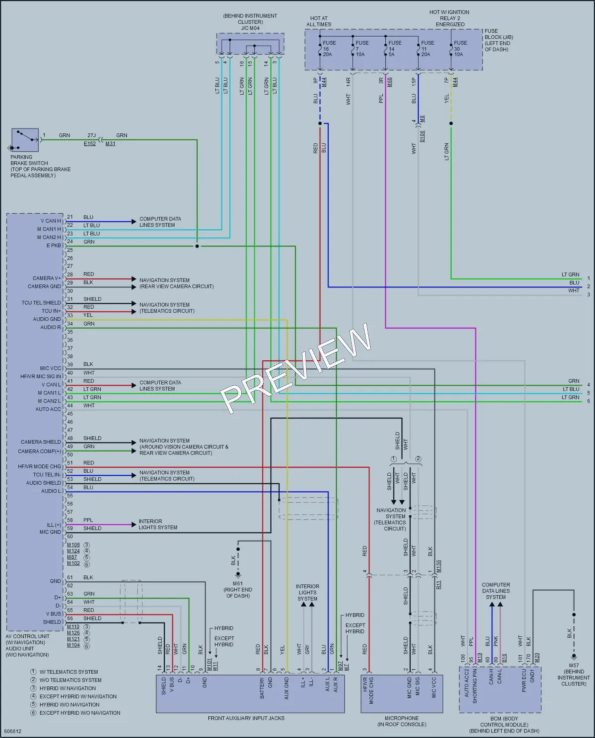 2018 Nissan Rogue Radio wiring diagram preview