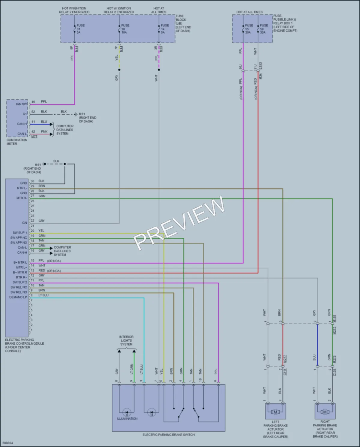 2018 Nissan Rogue Shift Interlock wiring diagram preview