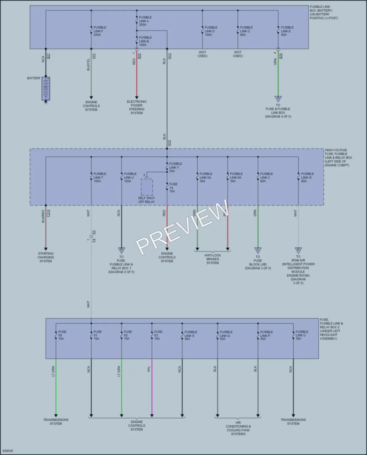 2018 Nissan RogueHybrid Power Distribution wiring diagram preview