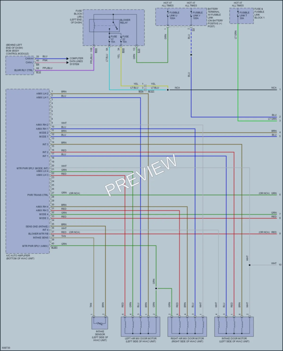 2018 Nissan RogueSport Air Conditioning wiring diagram preview