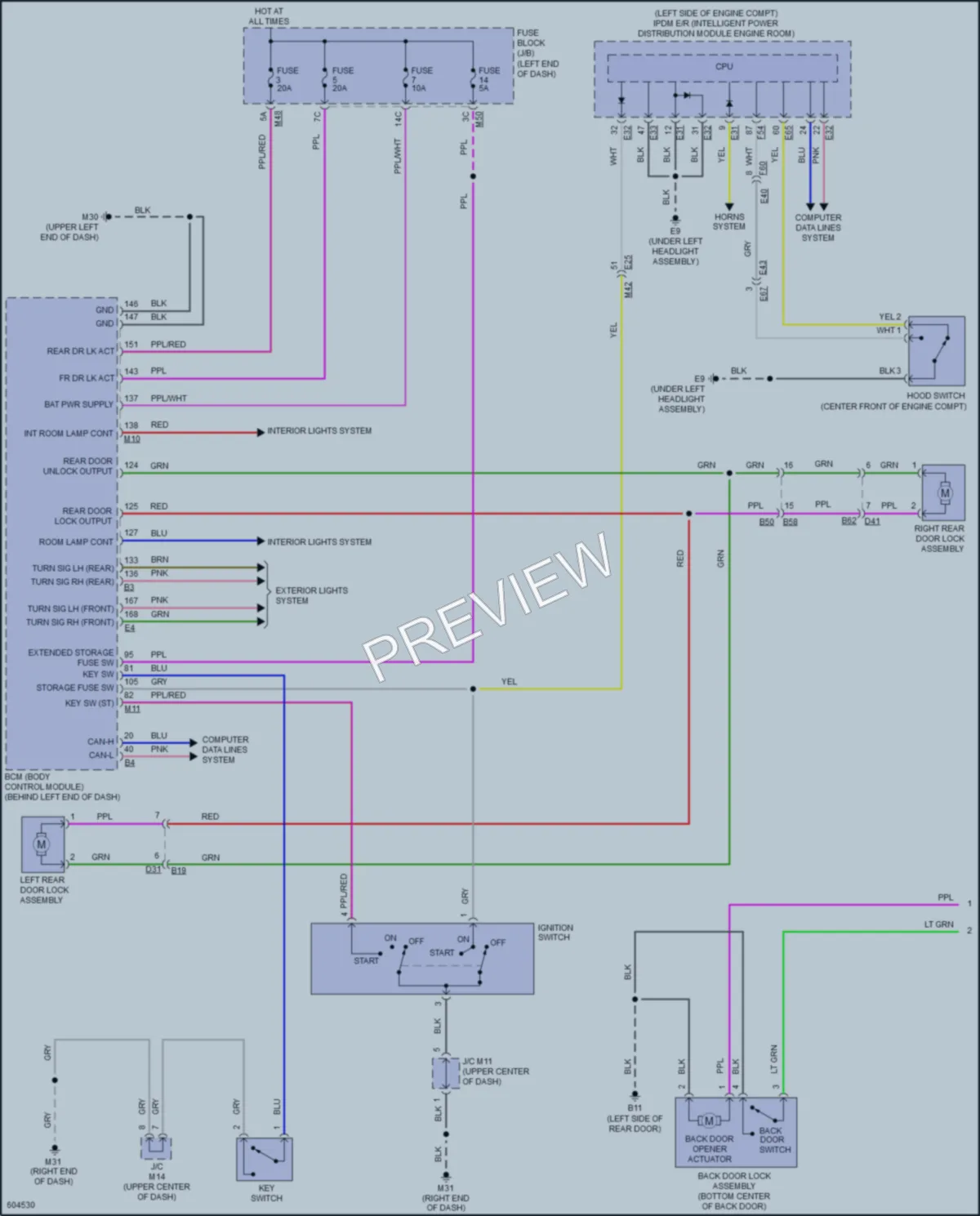 2018 Nissan RogueSport Anti Theft wiring diagram preview