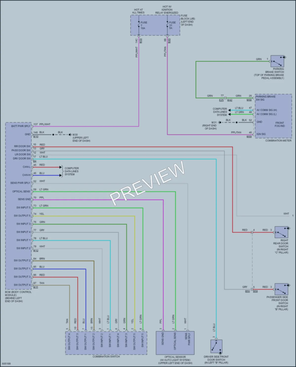 2018 Nissan RogueSport Headlights wiring diagram preview