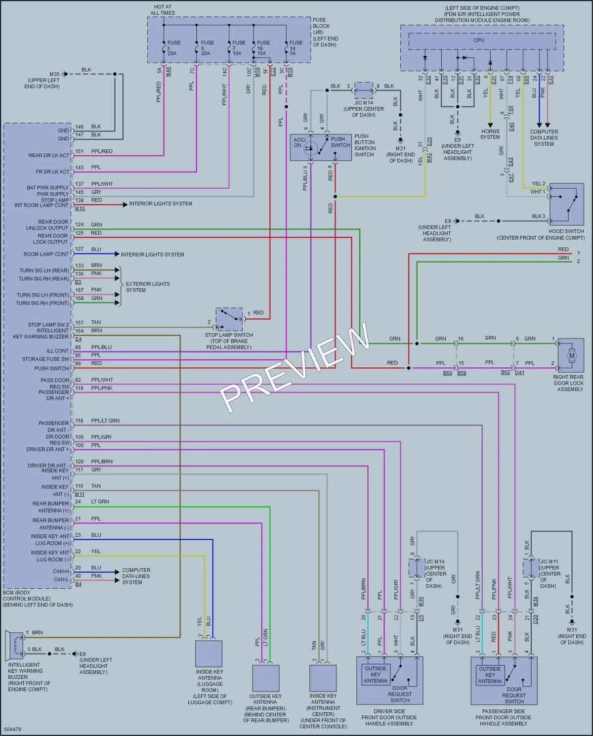 2018 Nissan RogueSport Power Door Locks wiring diagram preview