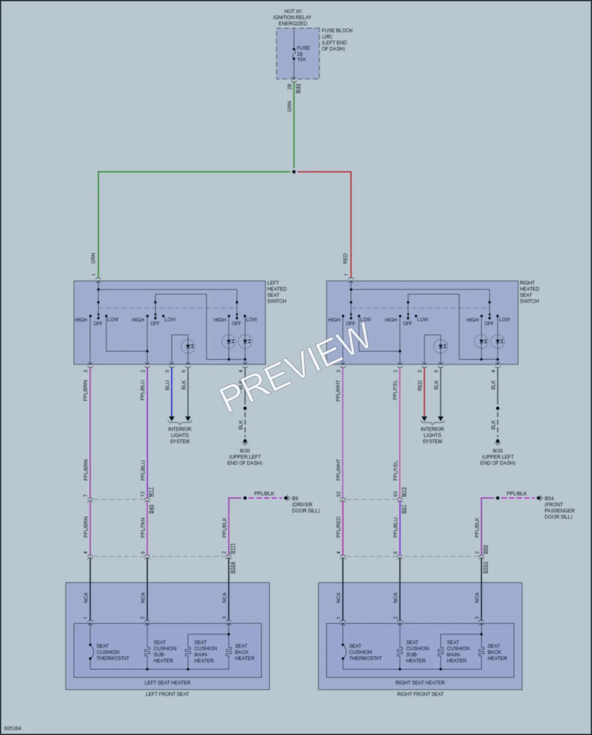 2018 Nissan RogueSport Power Seats wiring diagram preview