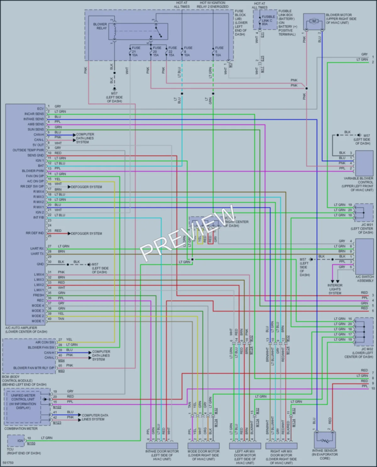 2018 Nissan Sentra Air Conditioning wiring diagram preview