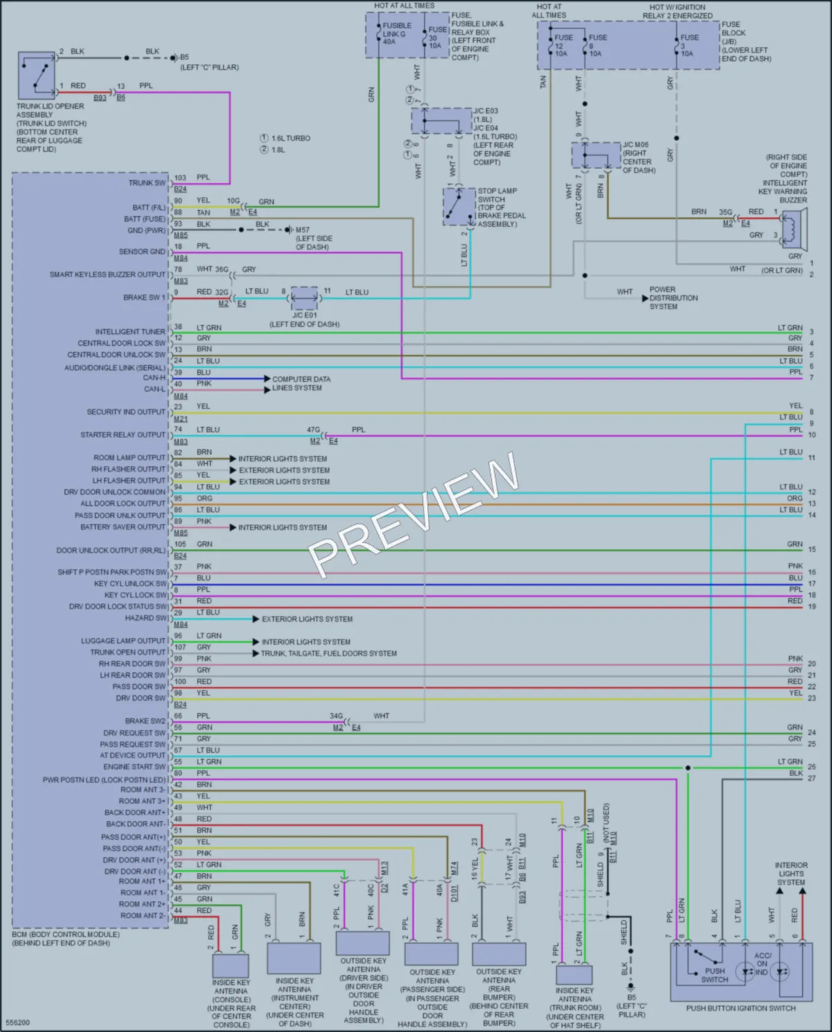 2018 Nissan Sentra Anti Theft wiring diagram preview