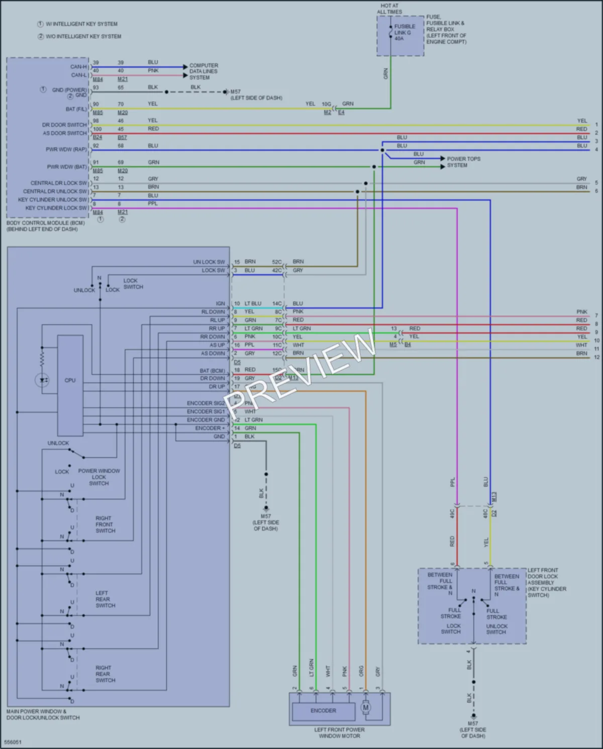 2018 Nissan Sentra Power Windows wiring diagram preview