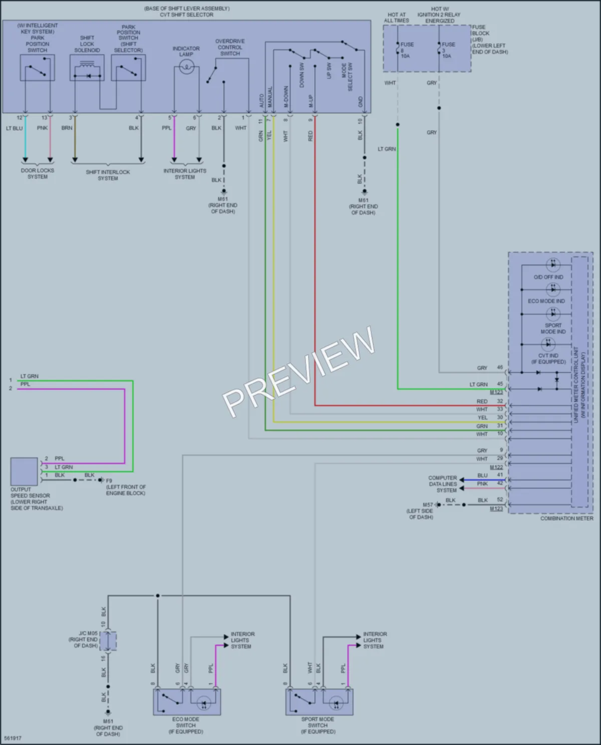 2018 Nissan Sentra Transmission wiring diagram preview