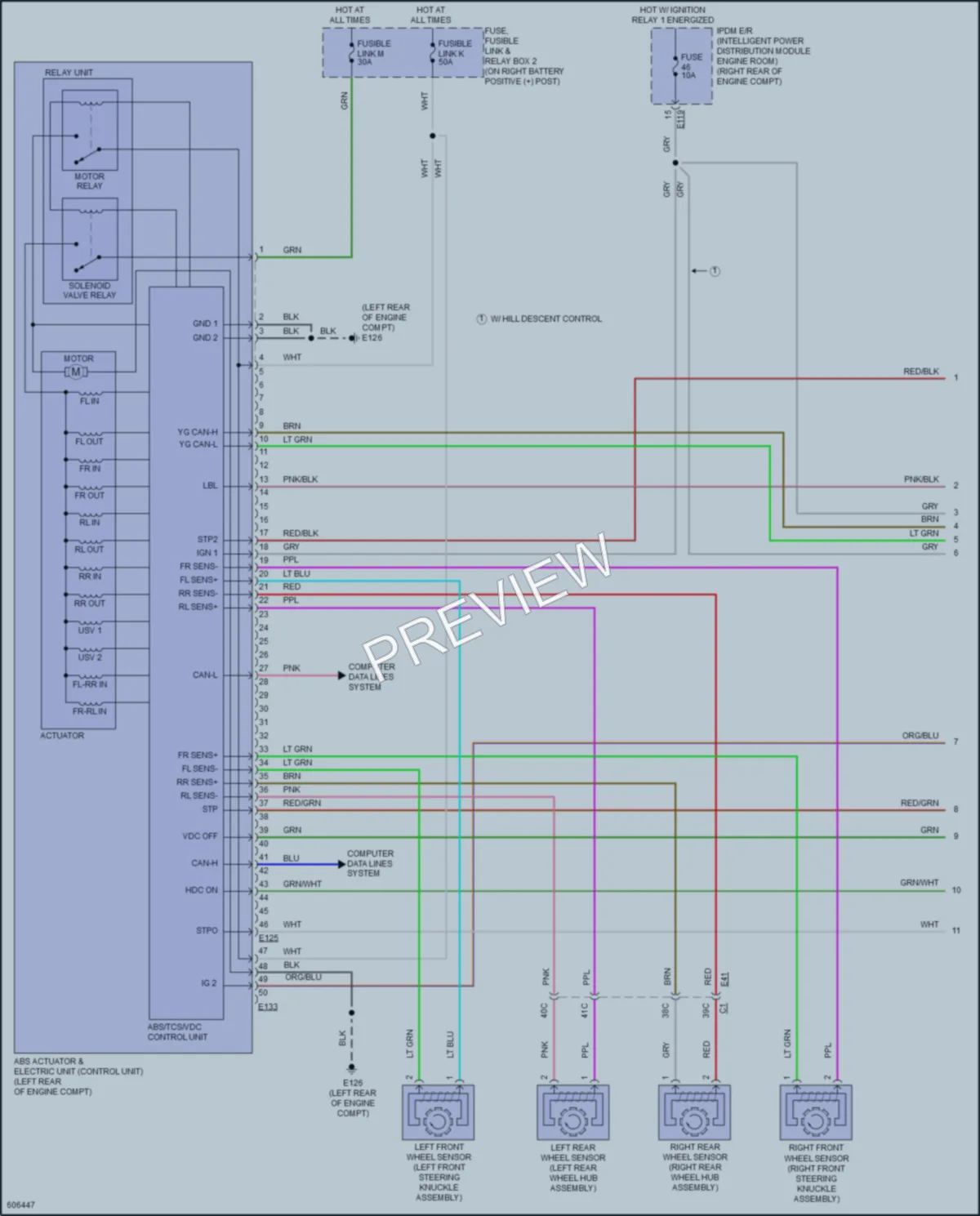 2018 Nissan TitanXD Anti Lock Brakes wiring diagram preview