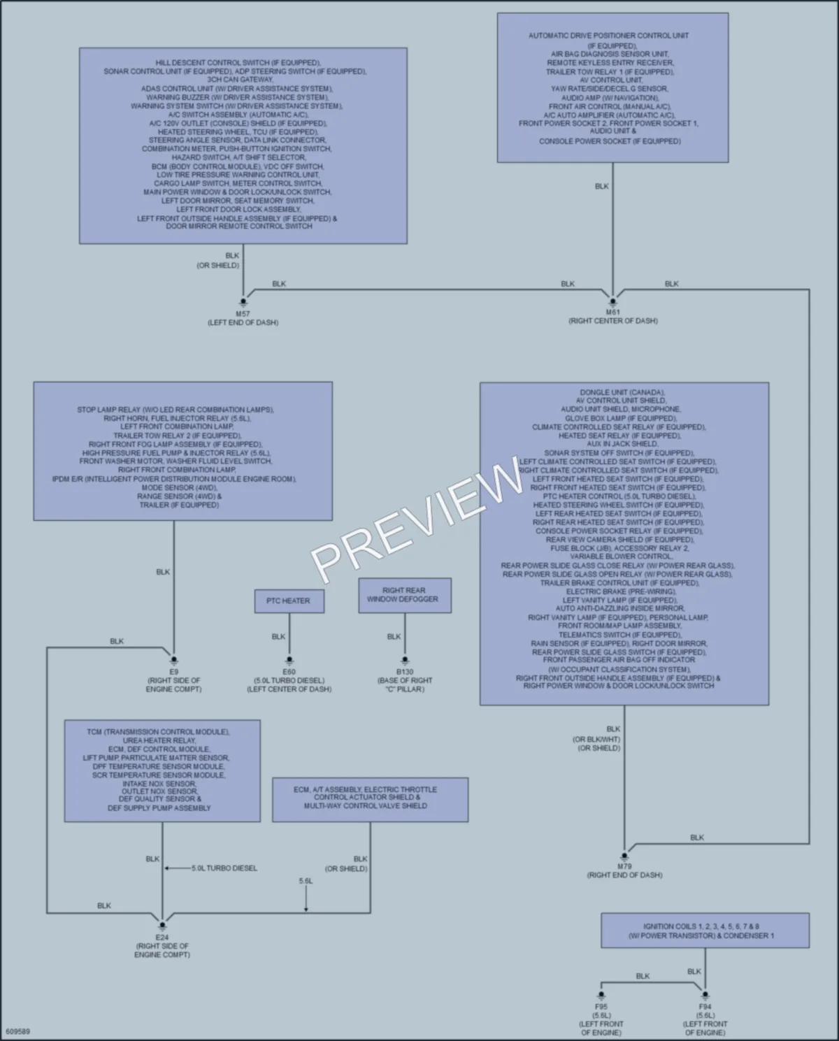 2018 Nissan TitanXD Ground Distribution wiring diagram preview