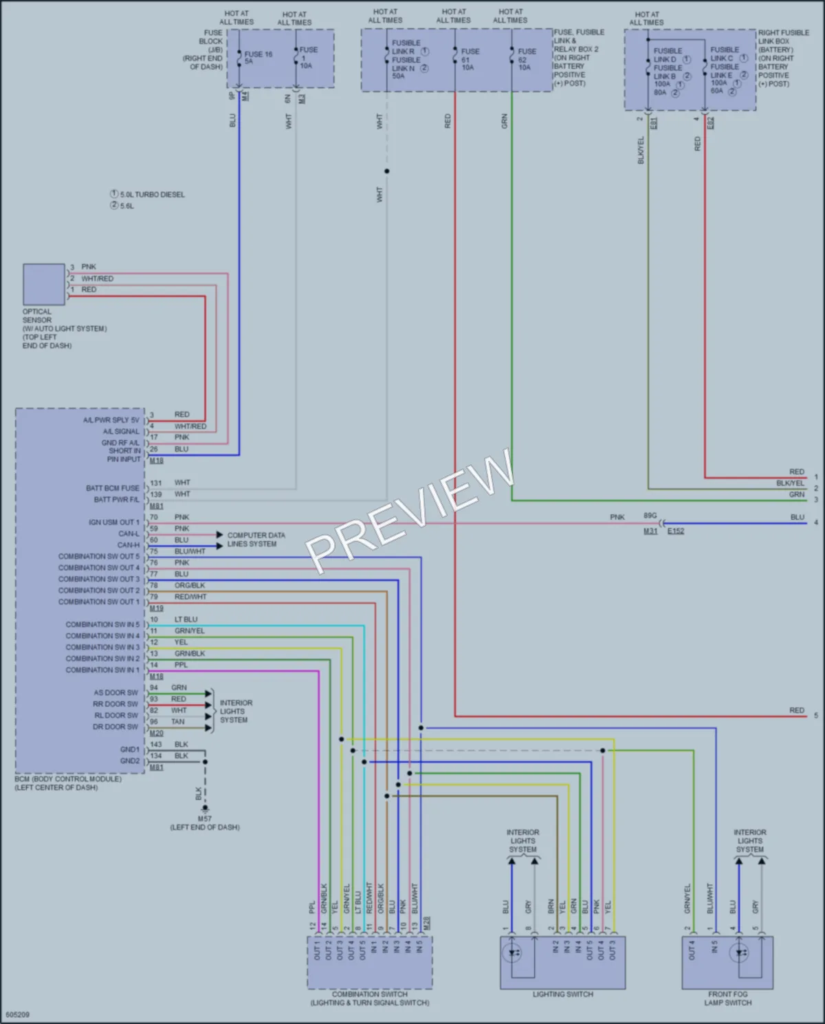 2018 Nissan TitanXD Headlights wiring diagram preview