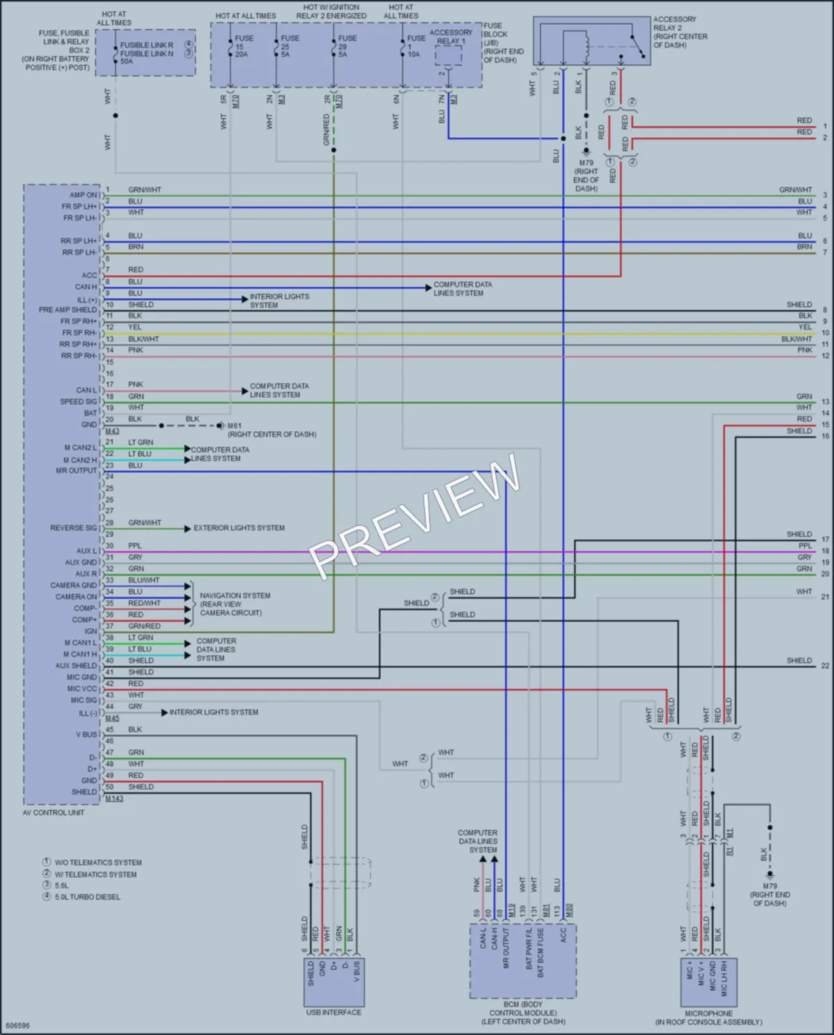 2018 Nissan TitanXD Radio wiring diagram preview