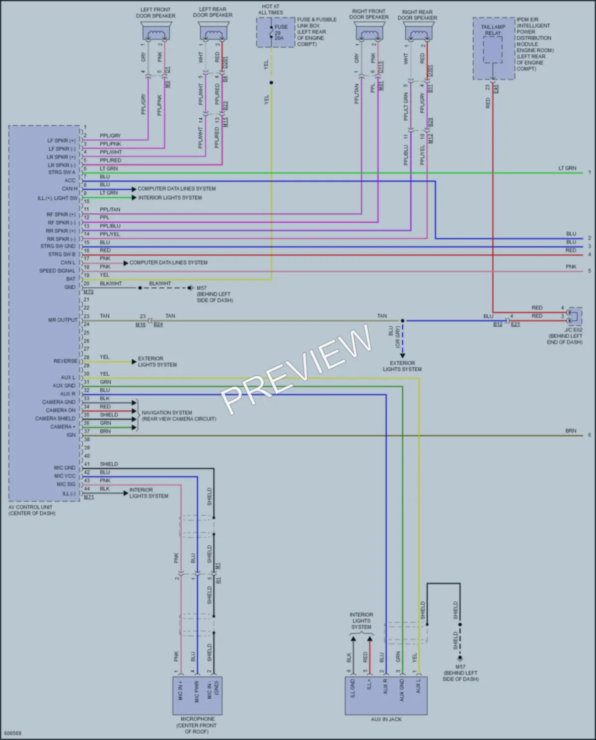 2018 Nissan Versa Navigation wiring diagram preview