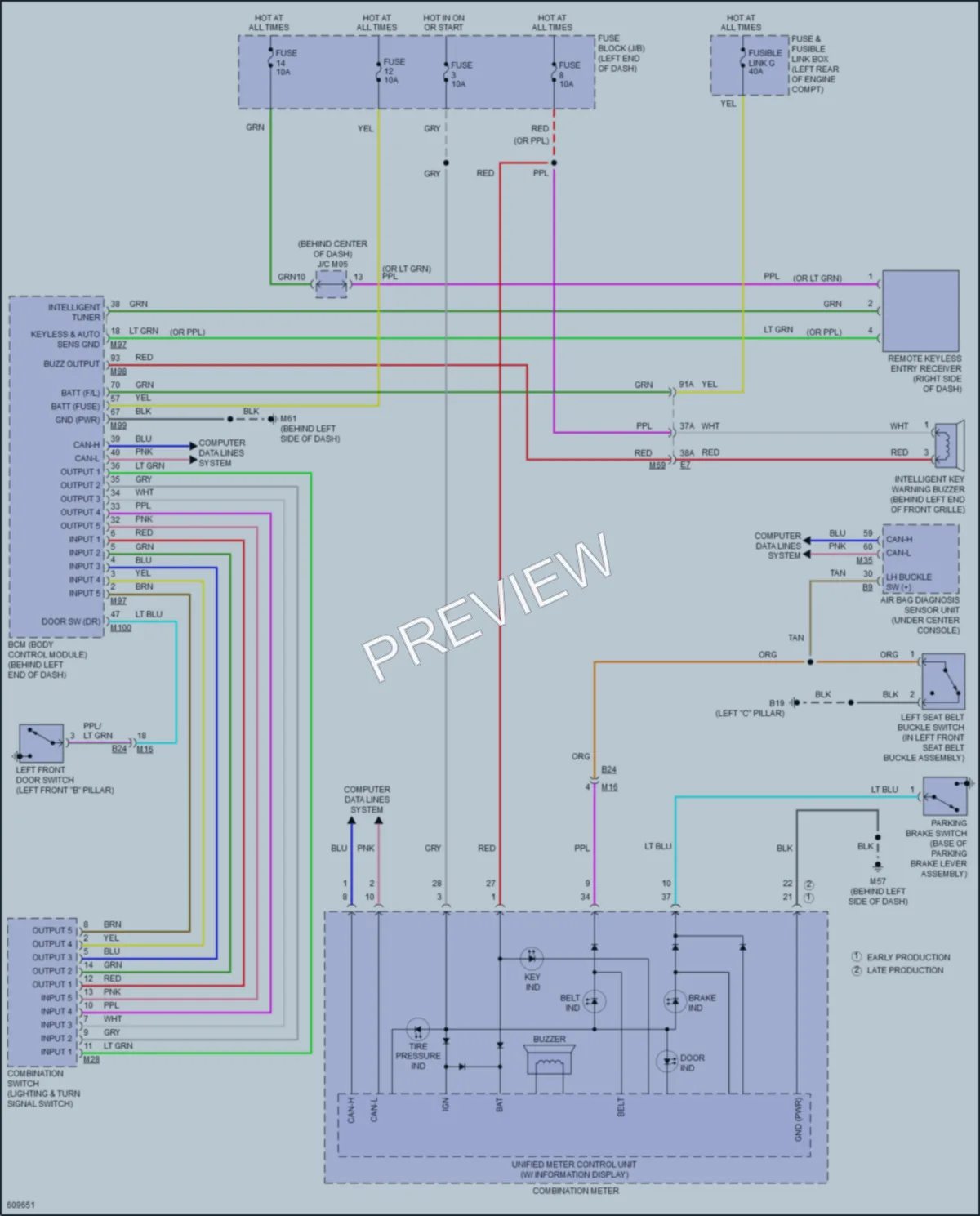 2018 Nissan Versa Warning Systems wiring diagram preview