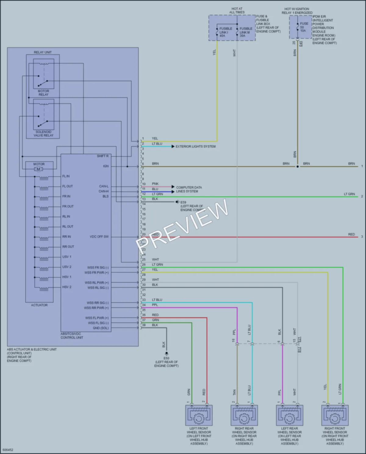 2018 Nissan VersaNote Anti Lock Brakes wiring diagram preview
