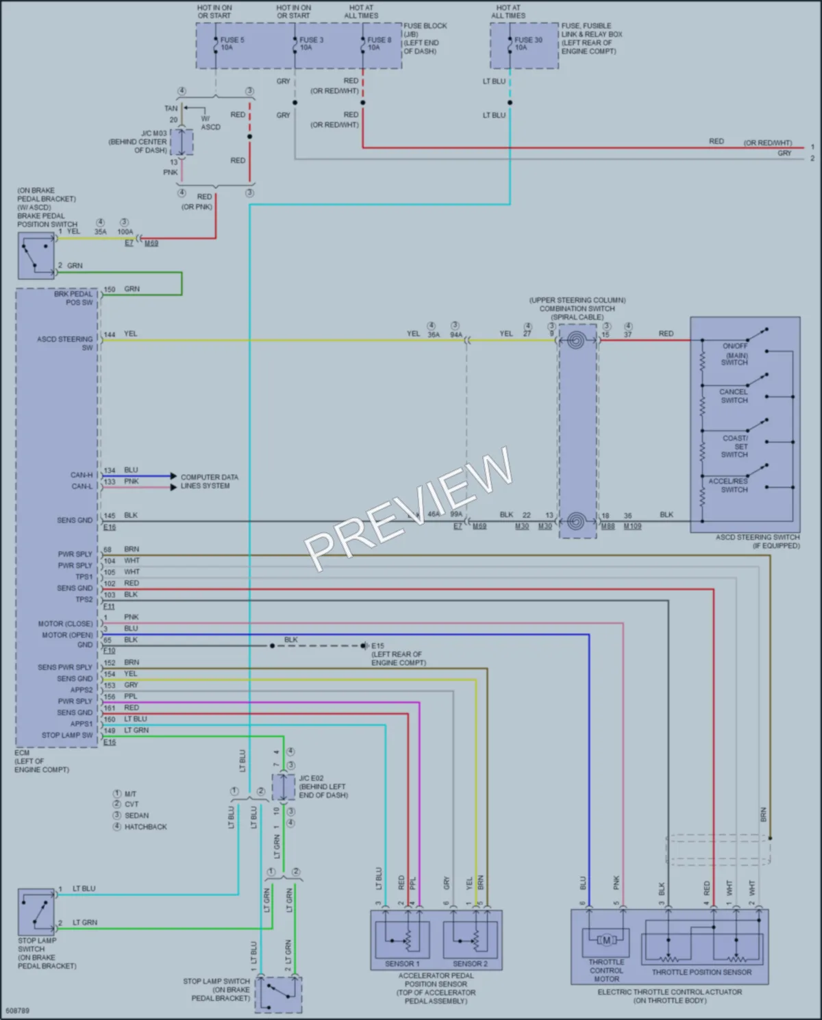 2018 Nissan VersaNote Cruise Control wiring diagram preview
