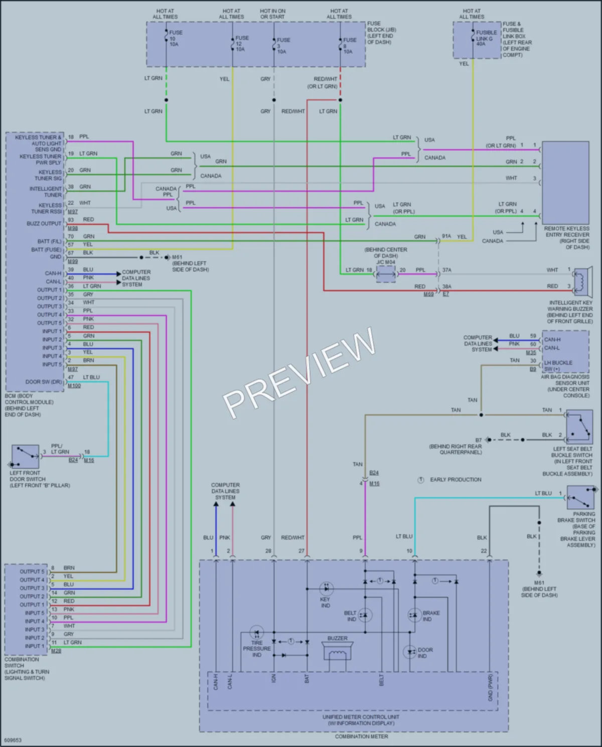 2018 Nissan VersaNote Warning Systems wiring diagram preview