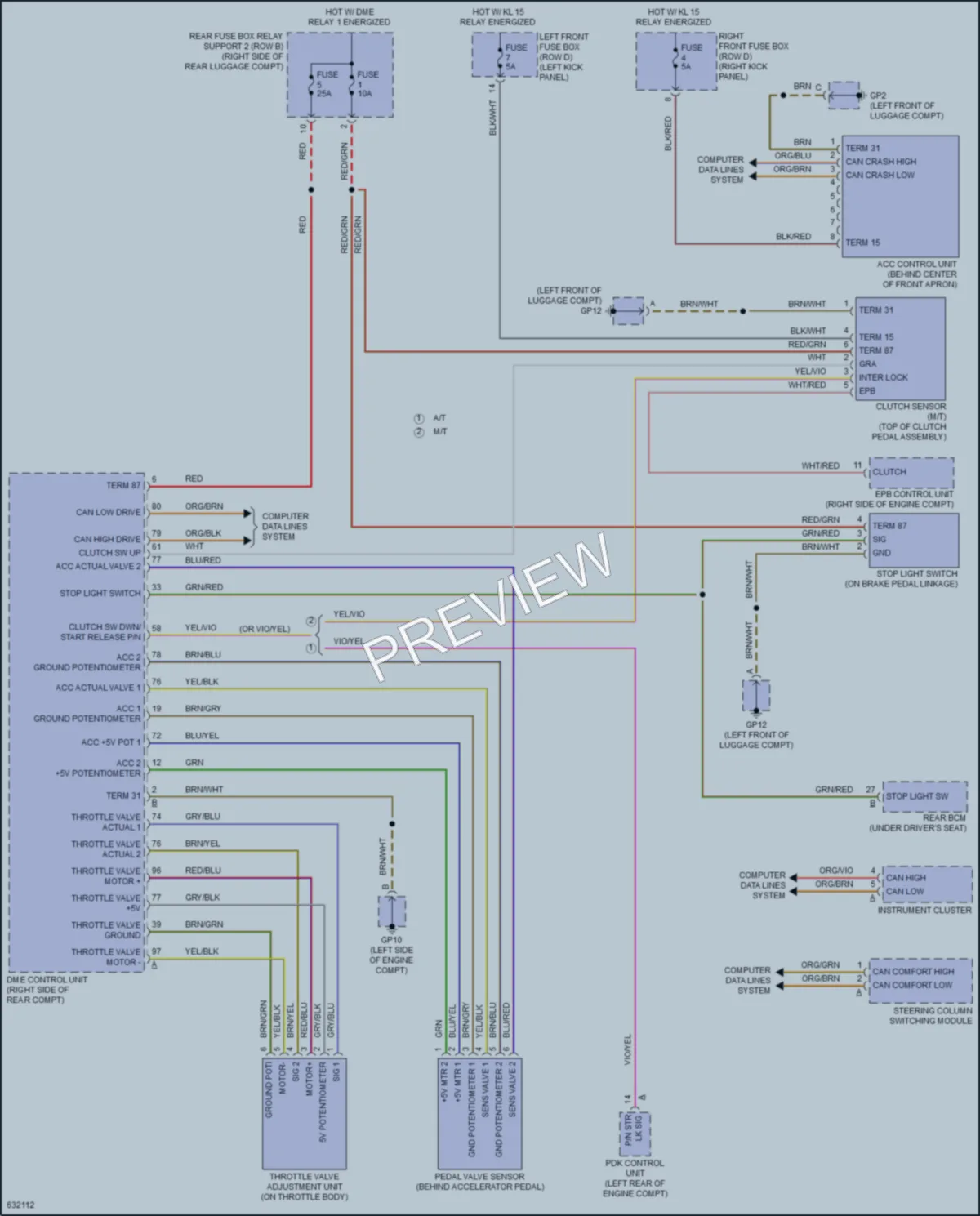 2018 Porsche 718Boxster Cruise Control wiring diagram preview