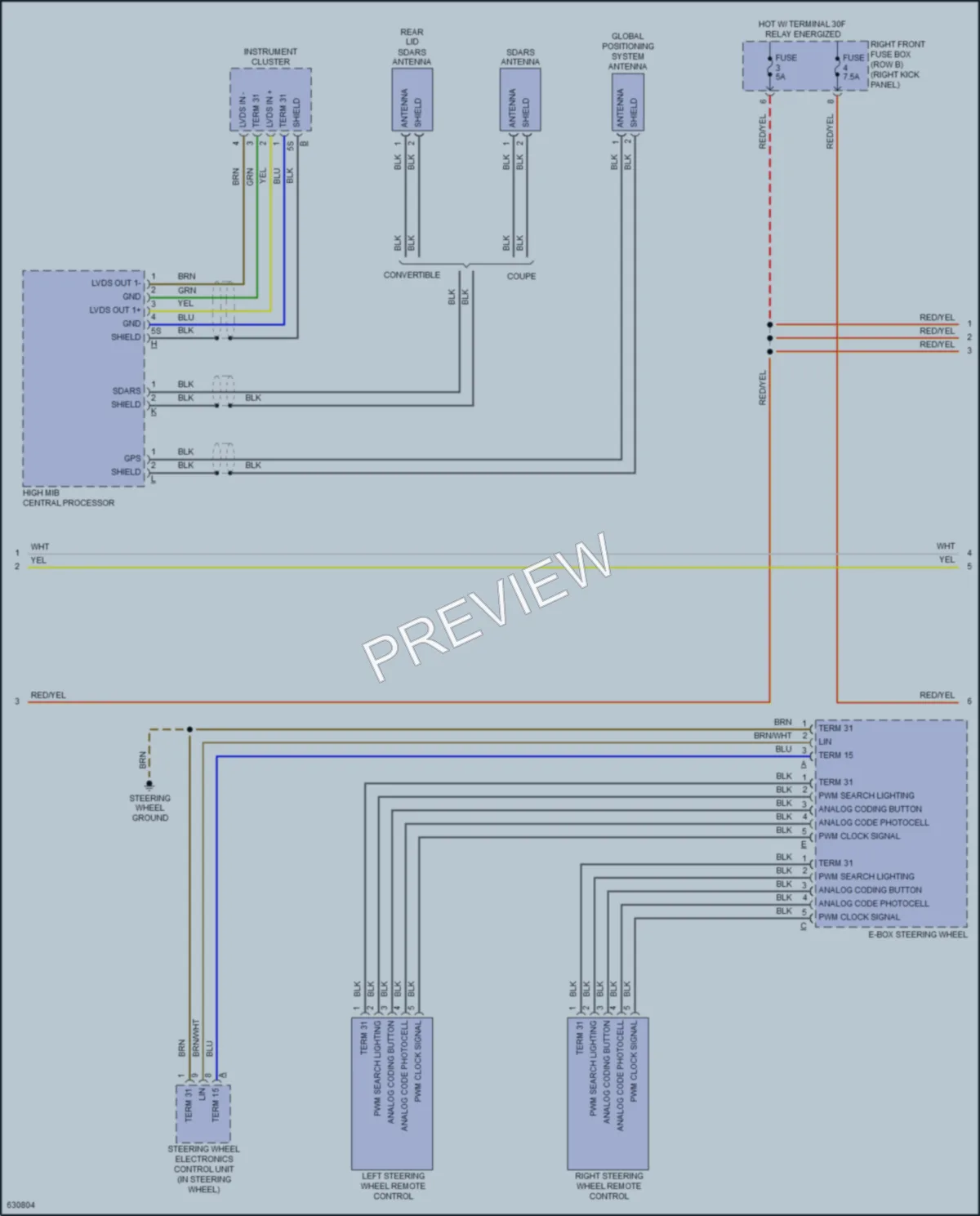 2018 Porsche 718Boxster Radio wiring diagram preview