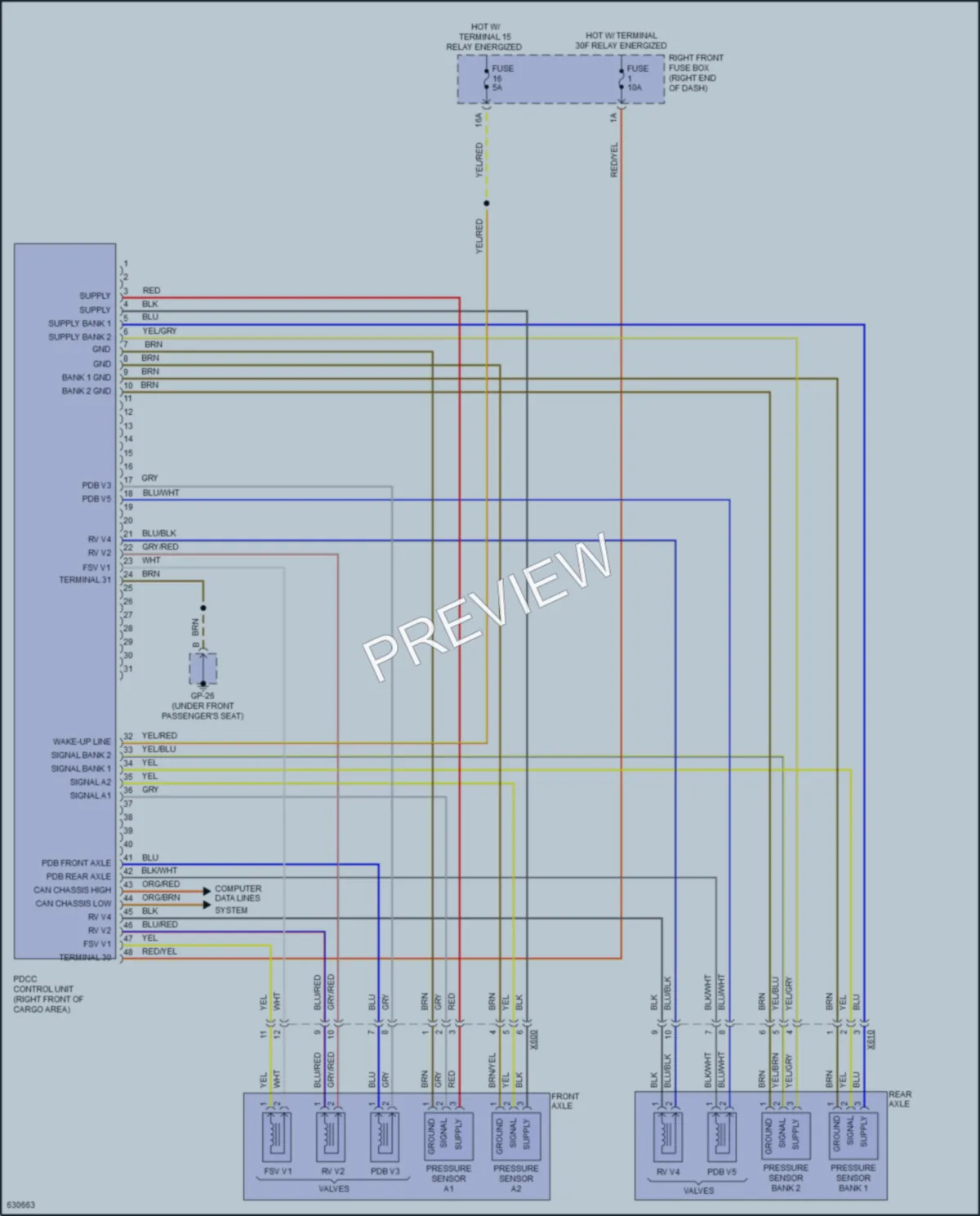 2018 Porsche Cayenne Electronic Suspension wiring diagram preview
