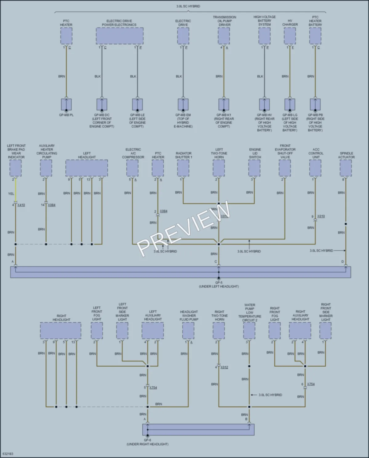 2018 Porsche Cayenne Ground Distribution wiring diagram preview