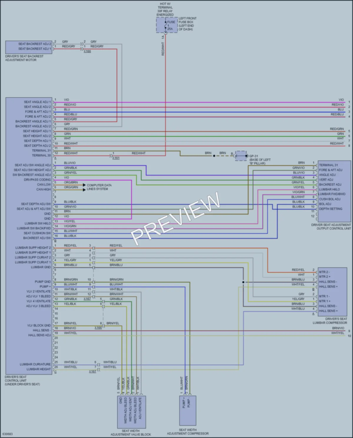 2018 Porsche Cayenne Memory Systems wiring diagram preview