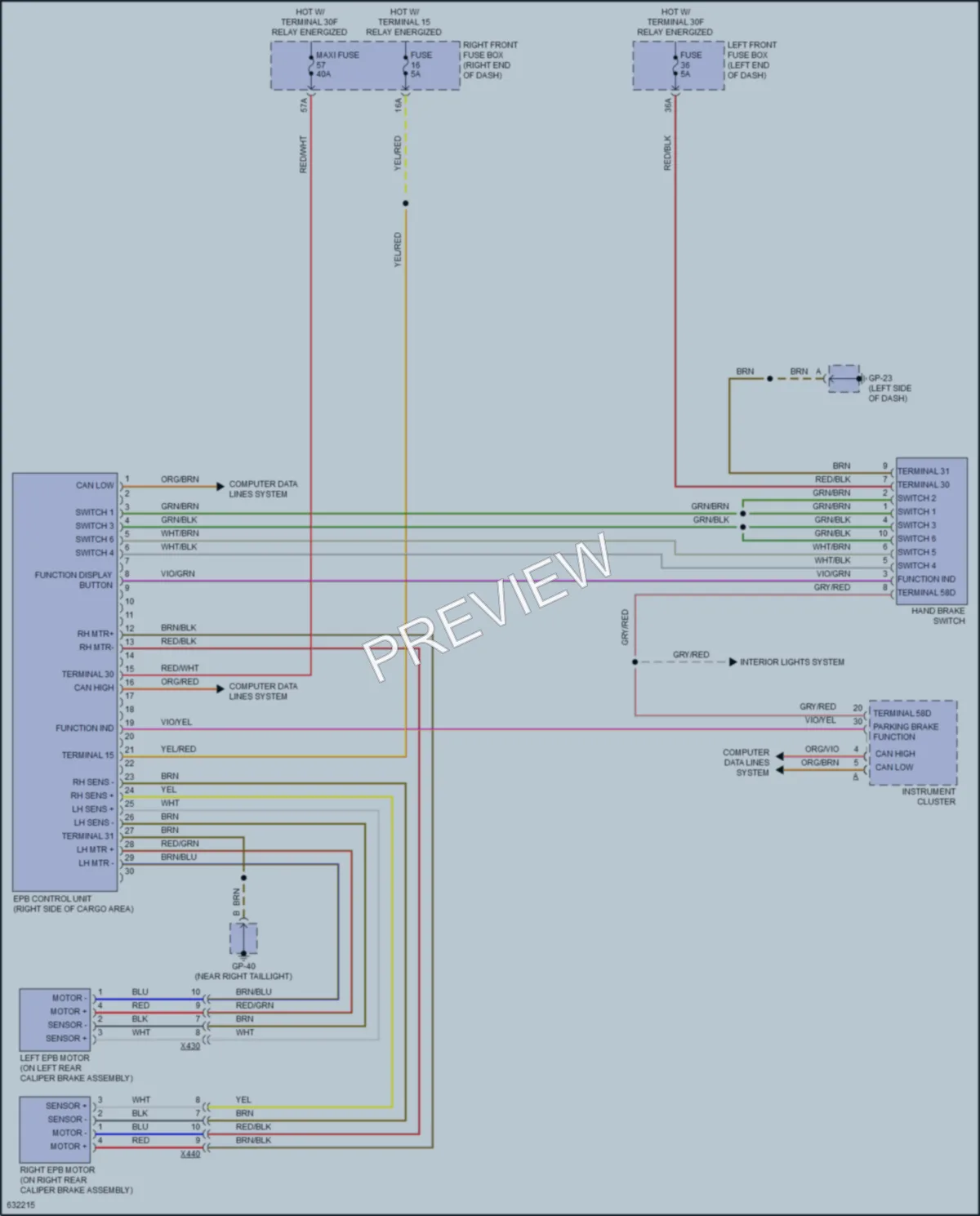 2018 Porsche Cayenne Shift Interlock wiring diagram preview