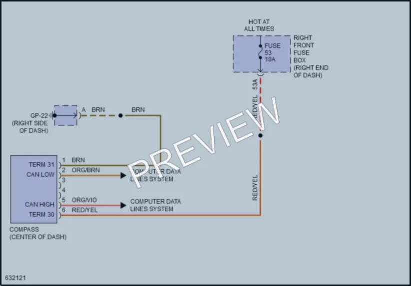 2018 Porsche CayenneHybrid Instrument Cluster wiring diagram preview