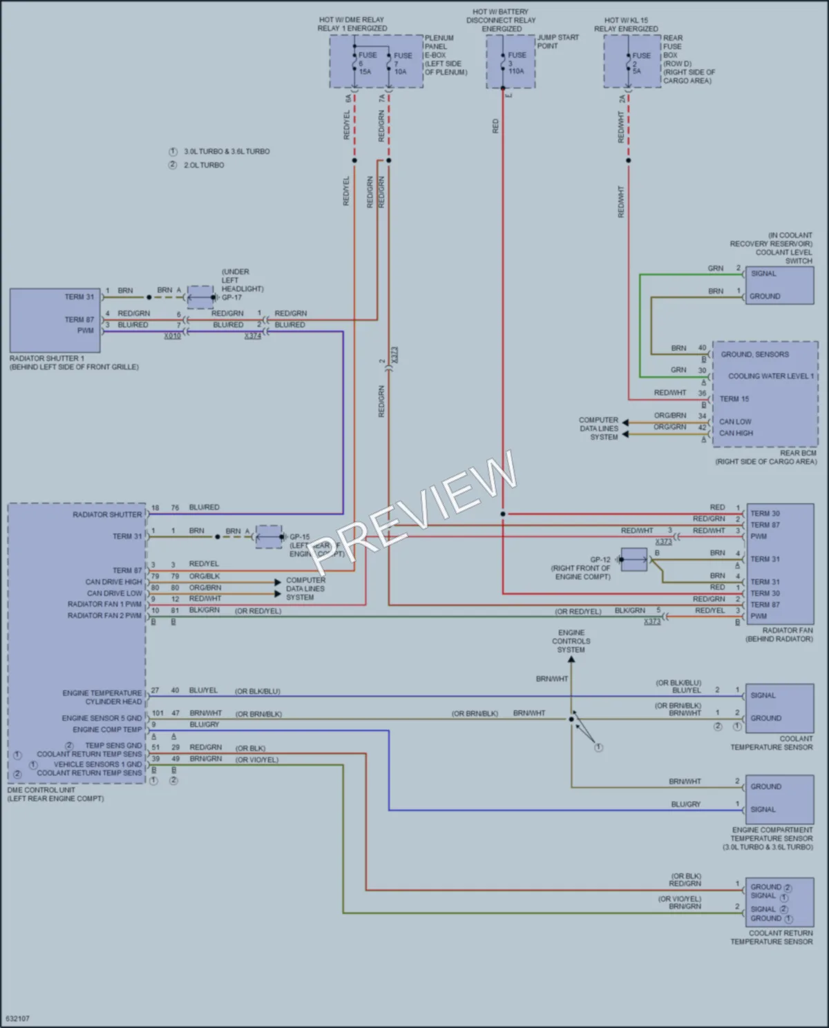 2018 Porsche Macan Cooling Fan wiring diagram preview