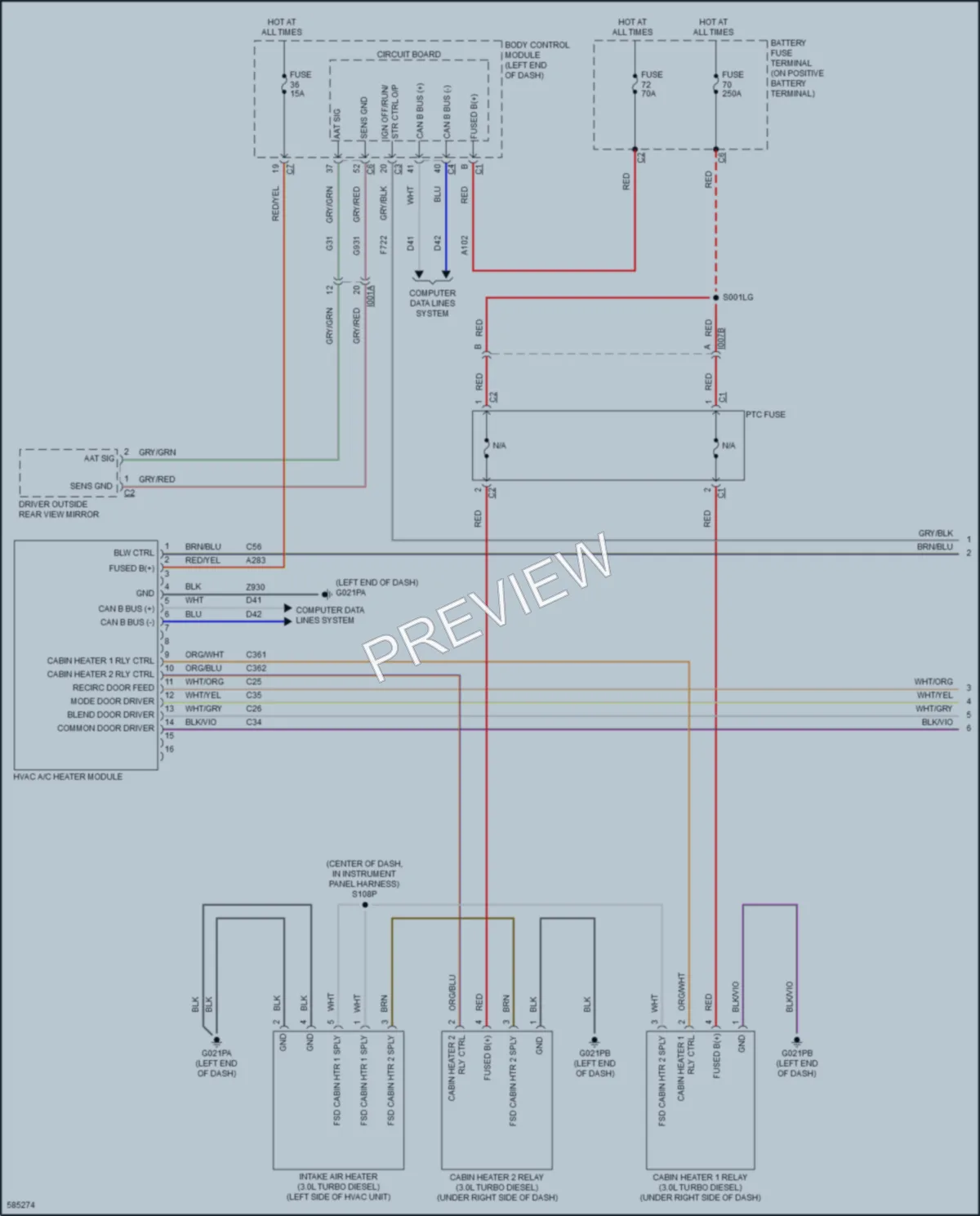 2018 Ram 1500ProMaster Air Conditioning wiring diagram preview