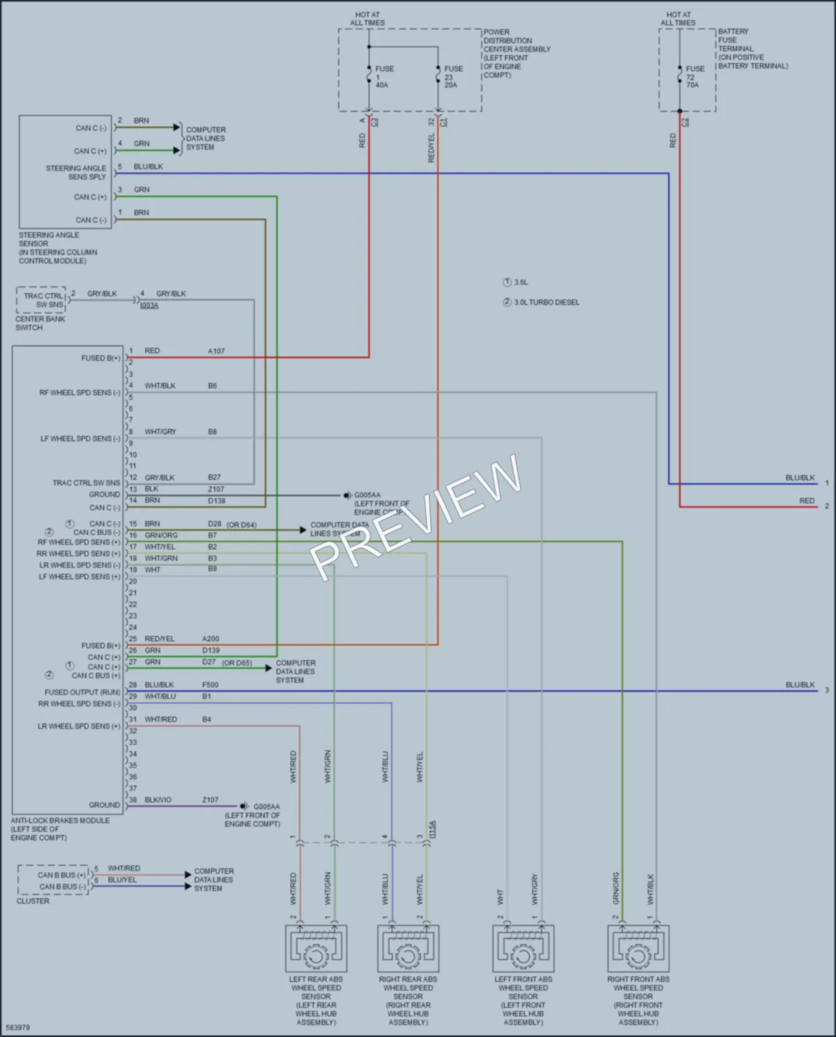 2018 Ram 1500ProMaster Anti Lock Brakes wiring diagram preview
