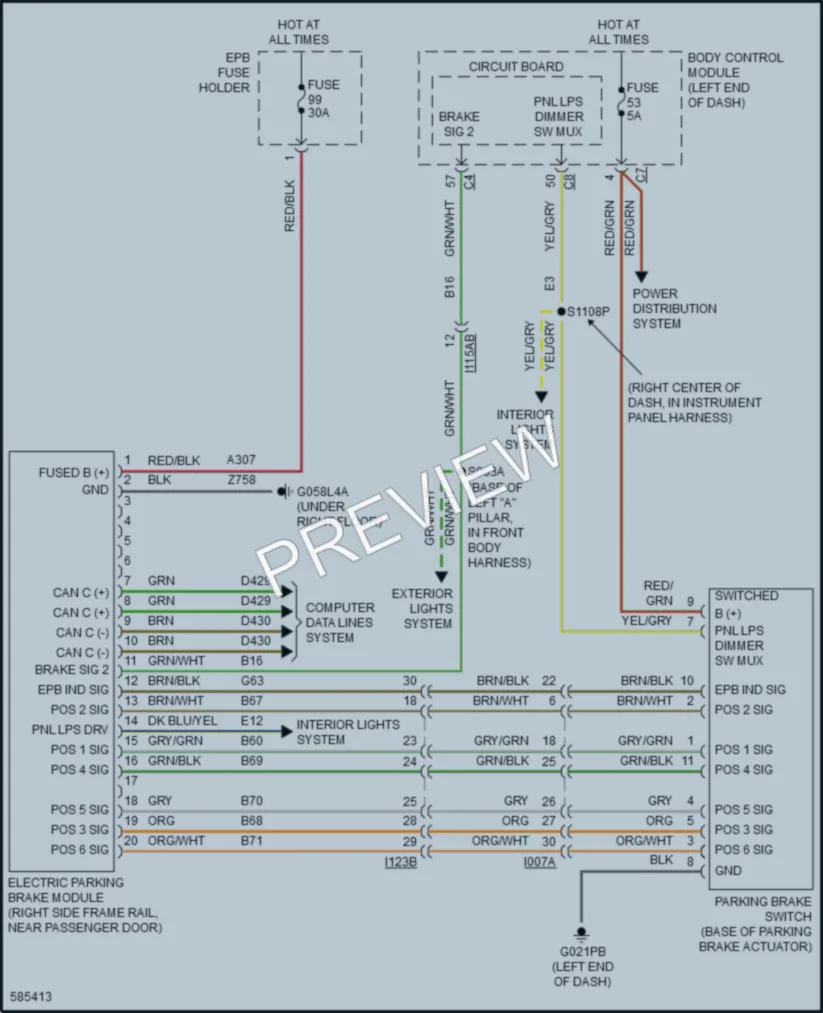 2018 Ram 1500ProMaster Shift Interlock wiring diagram preview