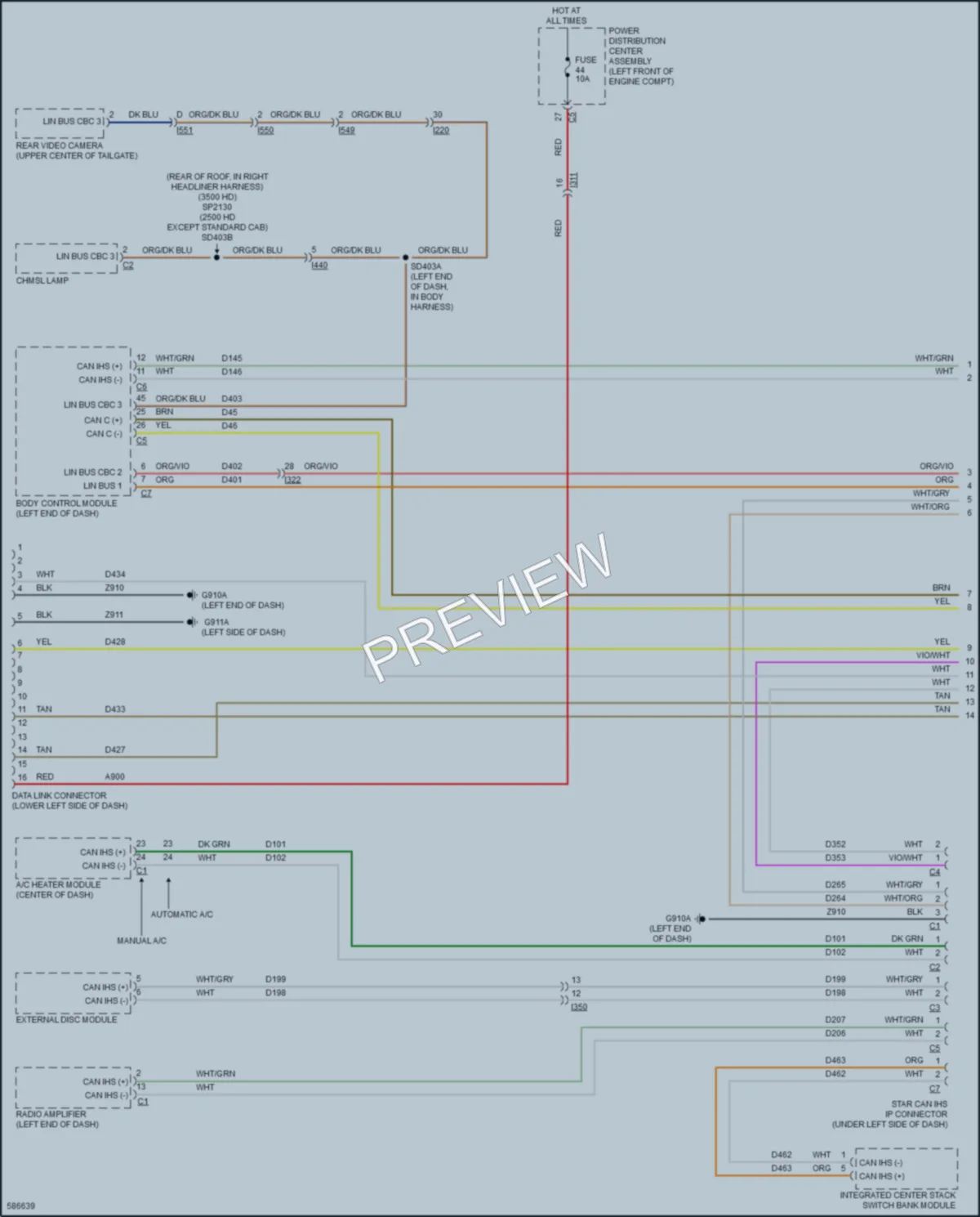 2018 Ram 2500Pickup Computer Data Lines wiring diagram preview