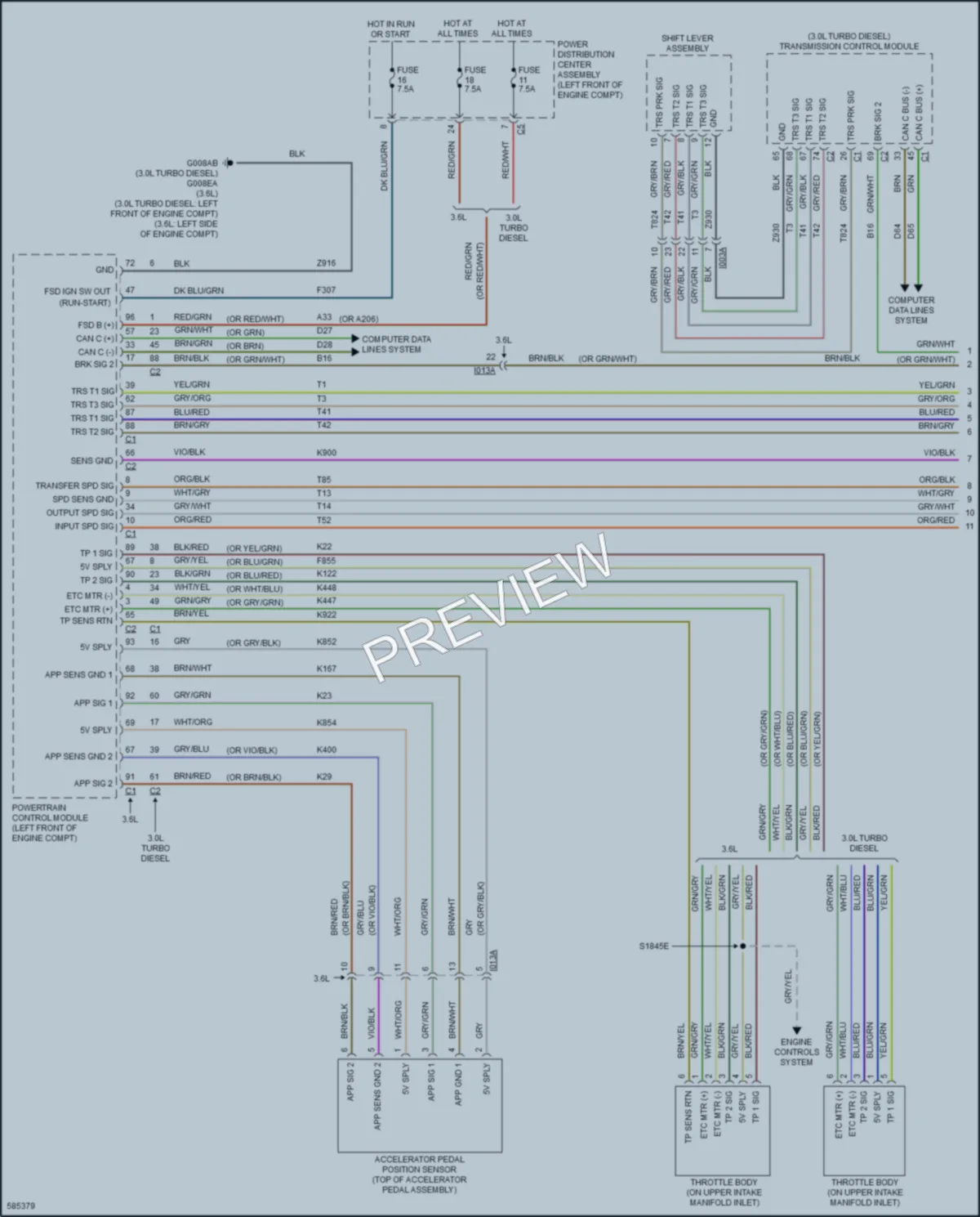 2018 Ram 2500ProMaster Cruise Control wiring diagram preview