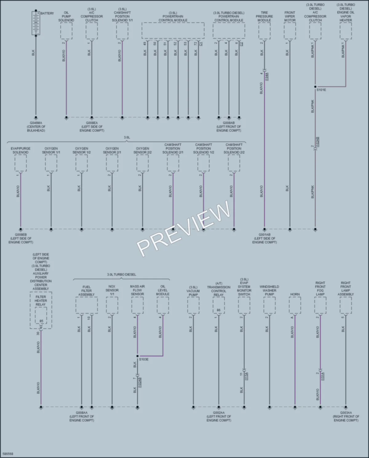 2018 Ram 3500ProMaster Ground Distribution wiring diagram preview