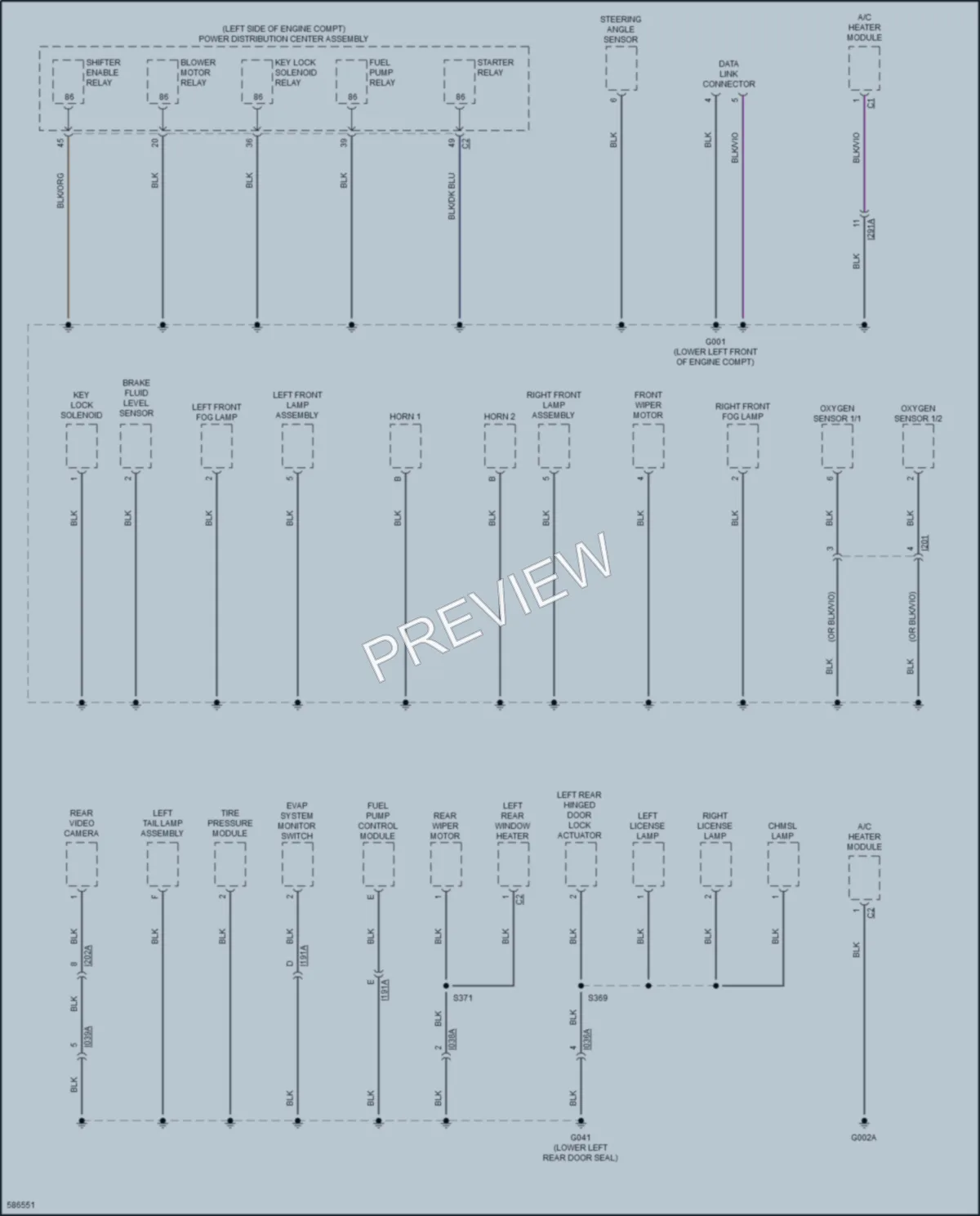 2018 Ram ProMasterCity Ground Distribution wiring diagram preview