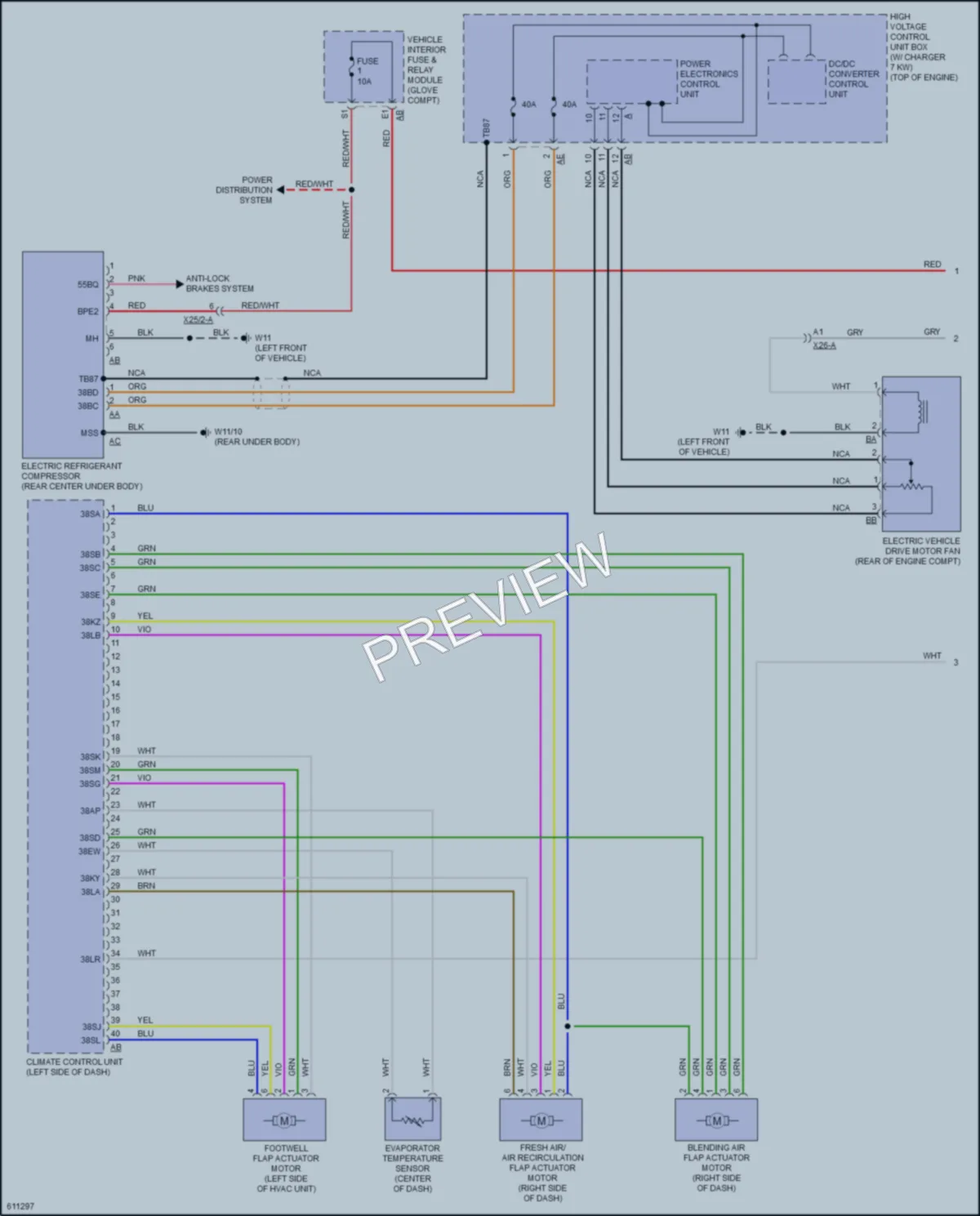 2018 Smart fortwoelectric Air Conditioning wiring diagram preview