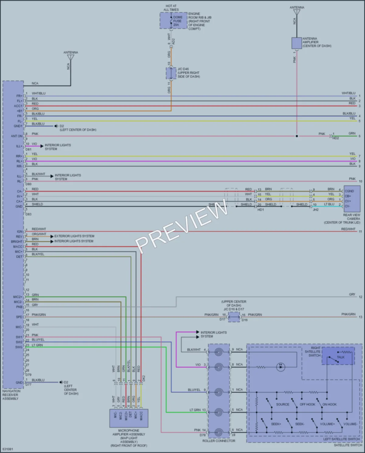 2018 Subaru BRZ Radio wiring diagram preview