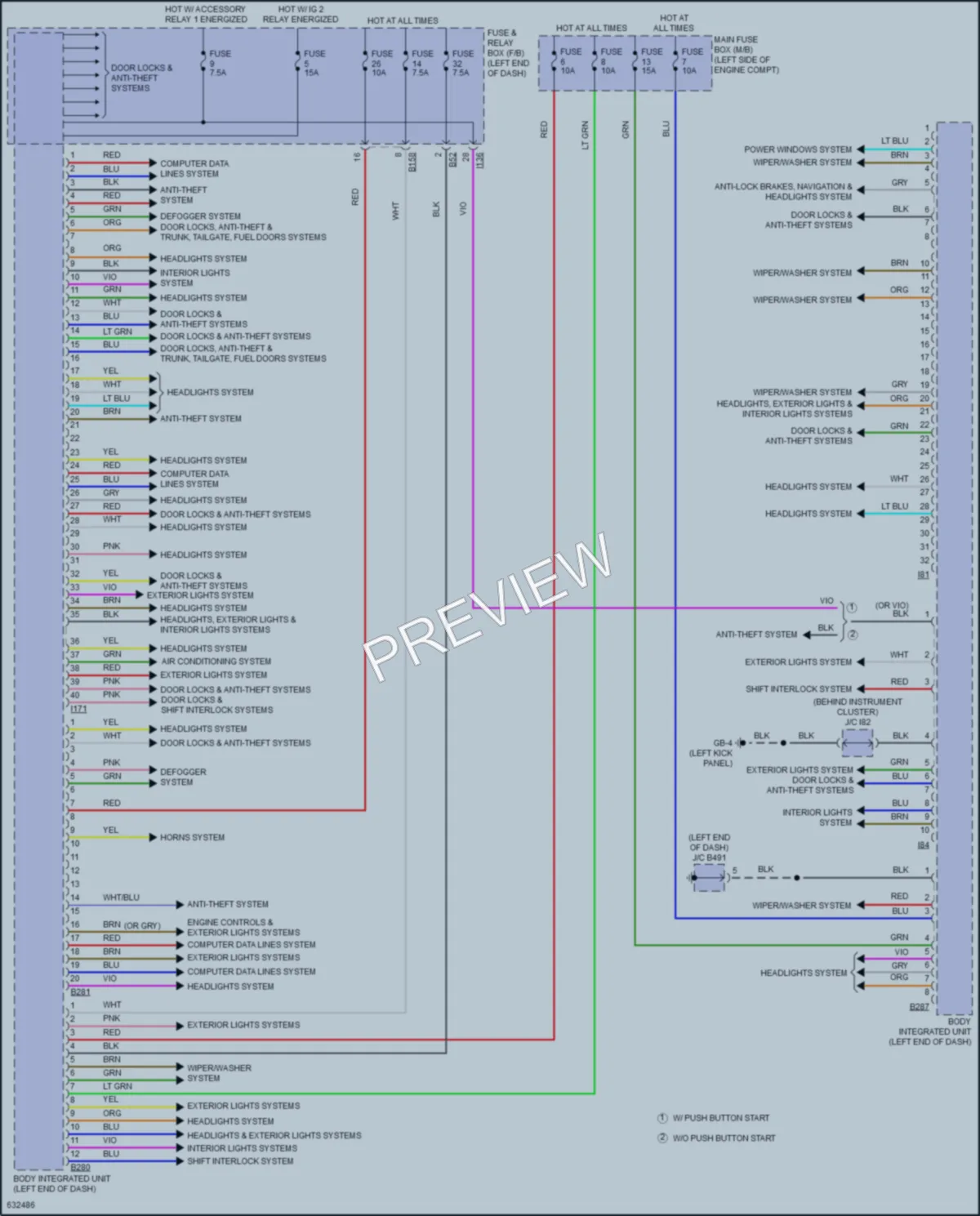 2018 Subaru Crosstrek Body Control Modules wiring diagram preview