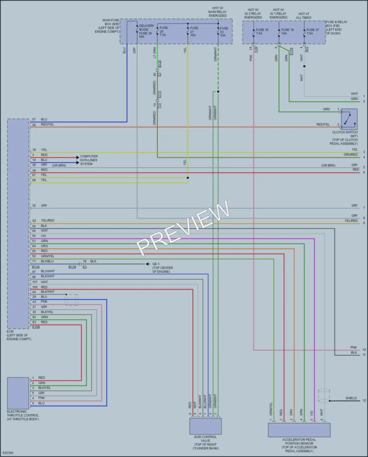 2018 Subaru Crosstrek Cruise Control wiring diagram preview