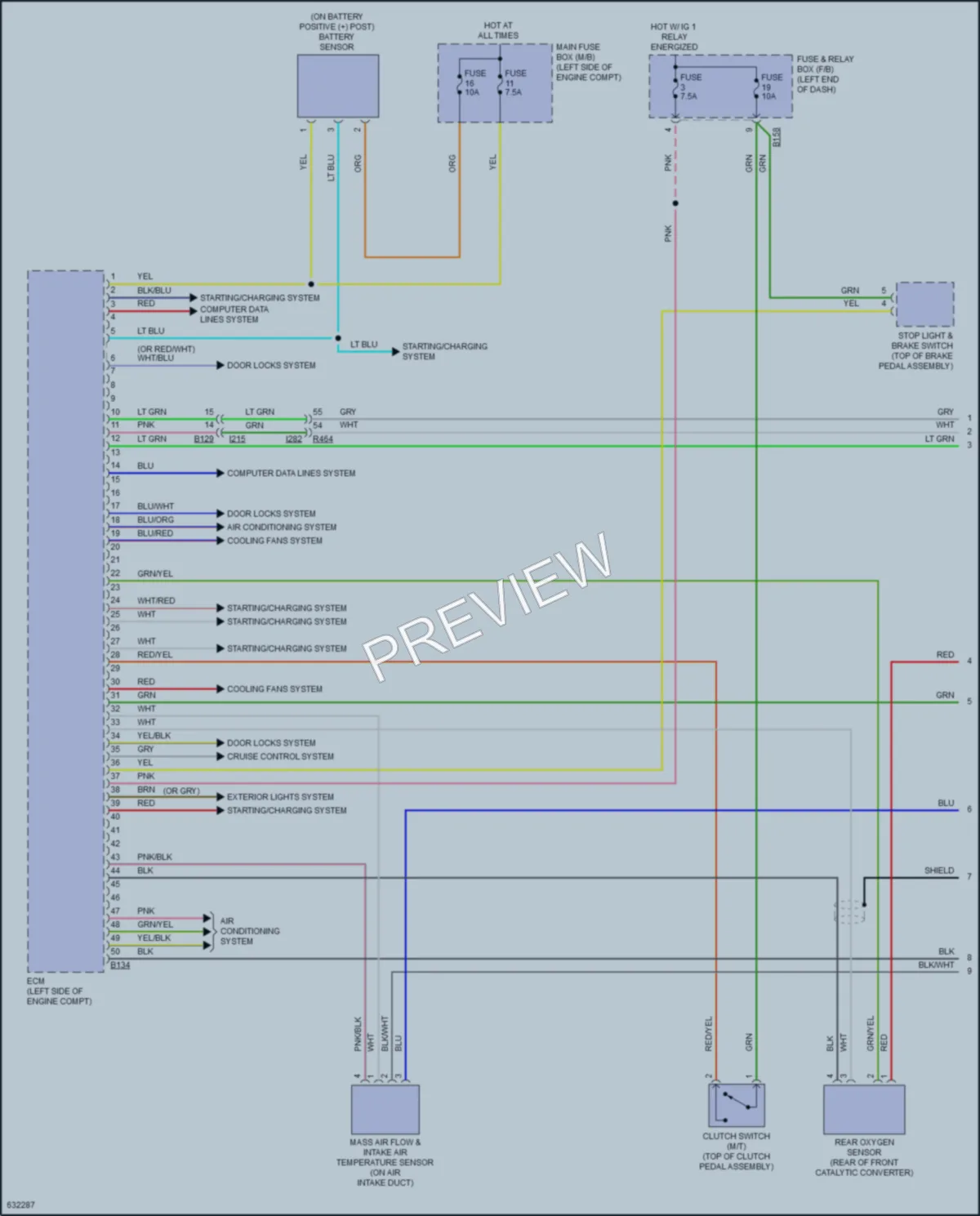 2018 Subaru Crosstrek Engine Performance wiring diagram preview