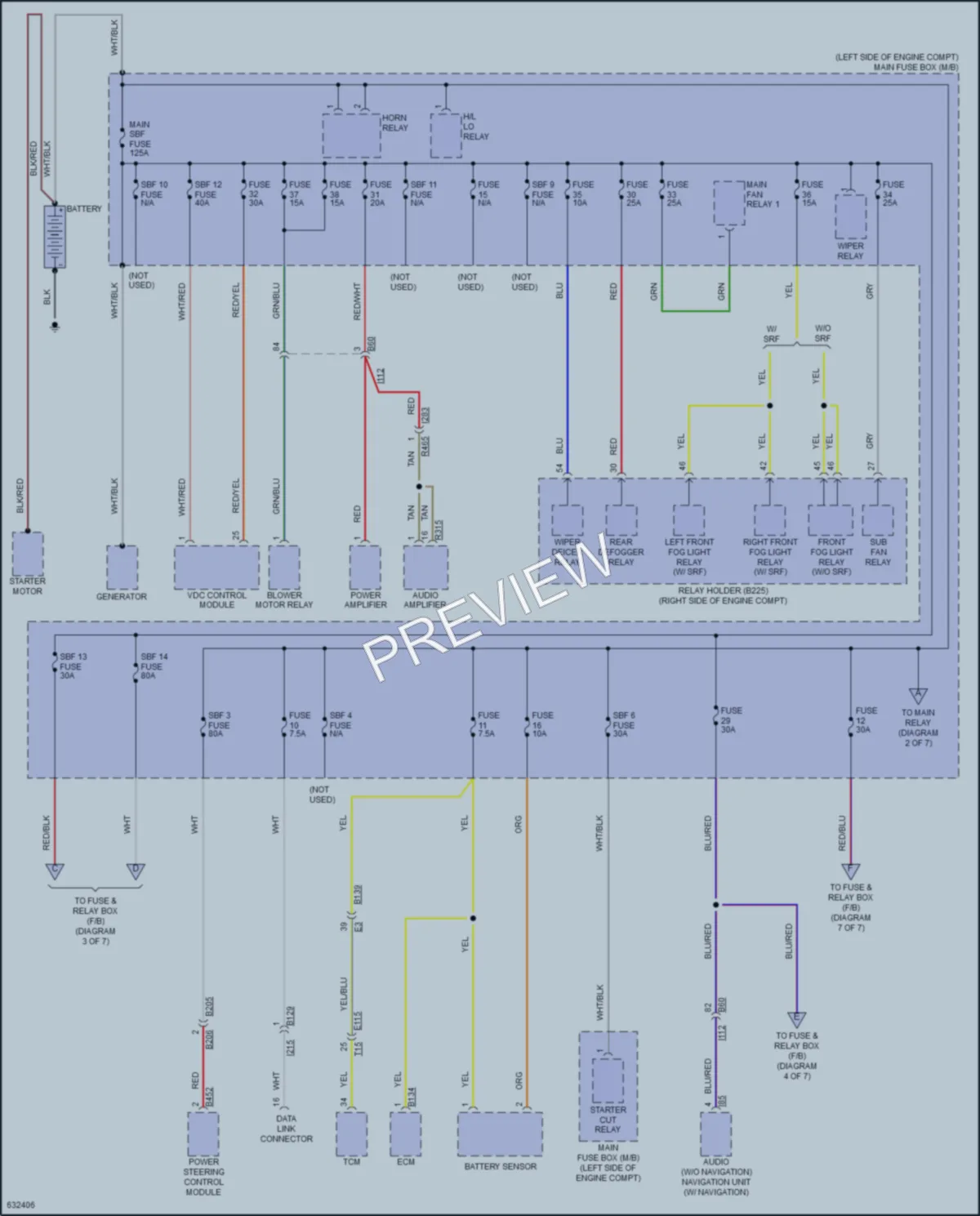 2018 Subaru Crosstrek Power Distribution wiring diagram preview