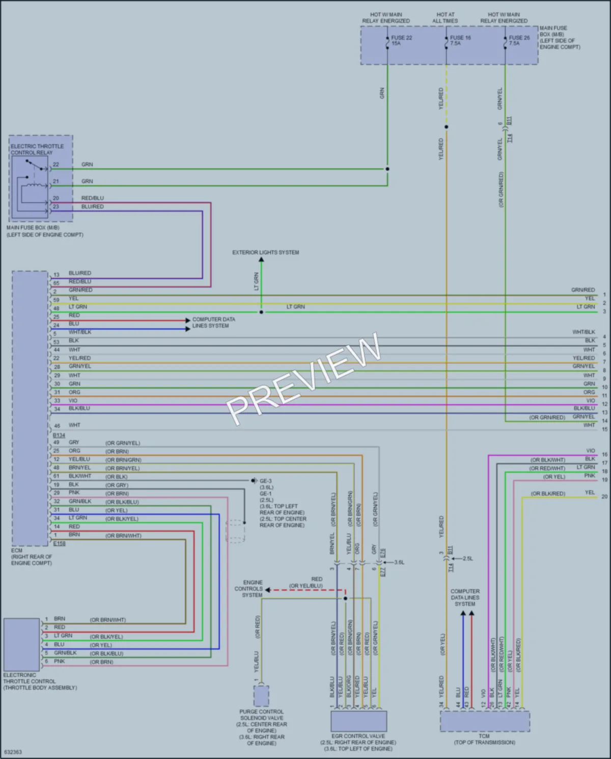 2018 Subaru Legacy Cruise Control wiring diagram preview